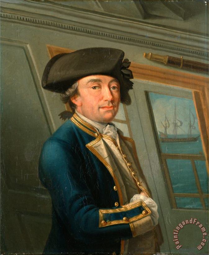 Captain William Locker painting - Dominic Serres Captain William Locker Art Print