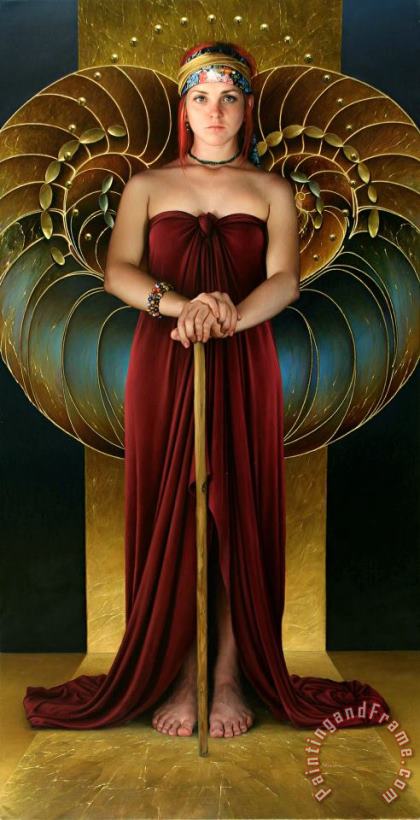 Whereupon The Maid of Heaven Looked Out of Her Exalted Chamber painting - Duffy Sheridan Whereupon The Maid of Heaven Looked Out of Her Exalted Chamber Art Print