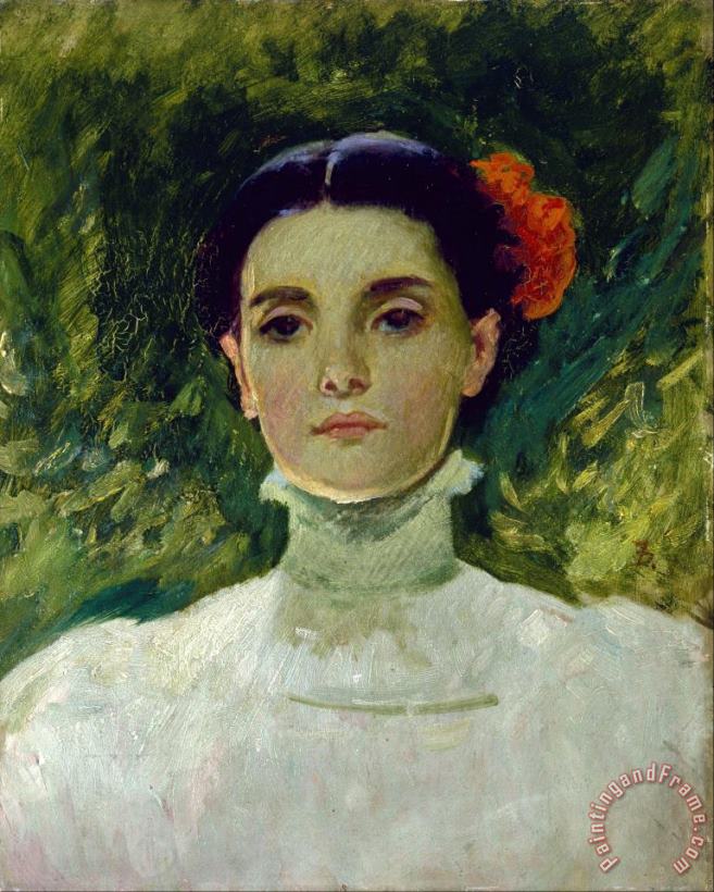 Duveneck, Frank Portrait of Maggie Wilson Art Painting