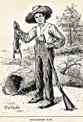 E W Kemble Huckleberry Finn Illustration Drawing Print