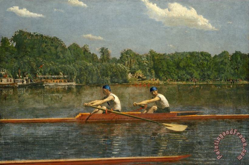 The Biglin Brothers Racing painting - Eadweard J. Muybridge The Biglin Brothers Racing Art Print