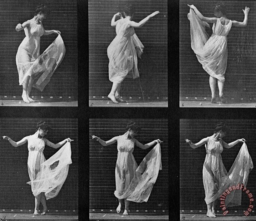 Dancing Woman painting - Eadweard Muybridge Dancing Woman Art Print