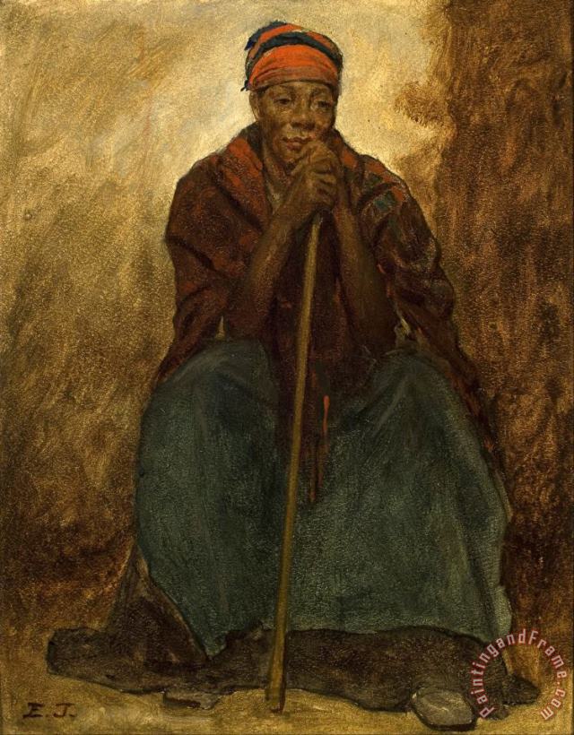 Dinah, Portrait of a Negress painting - Eastman Johnson Dinah, Portrait of a Negress Art Print