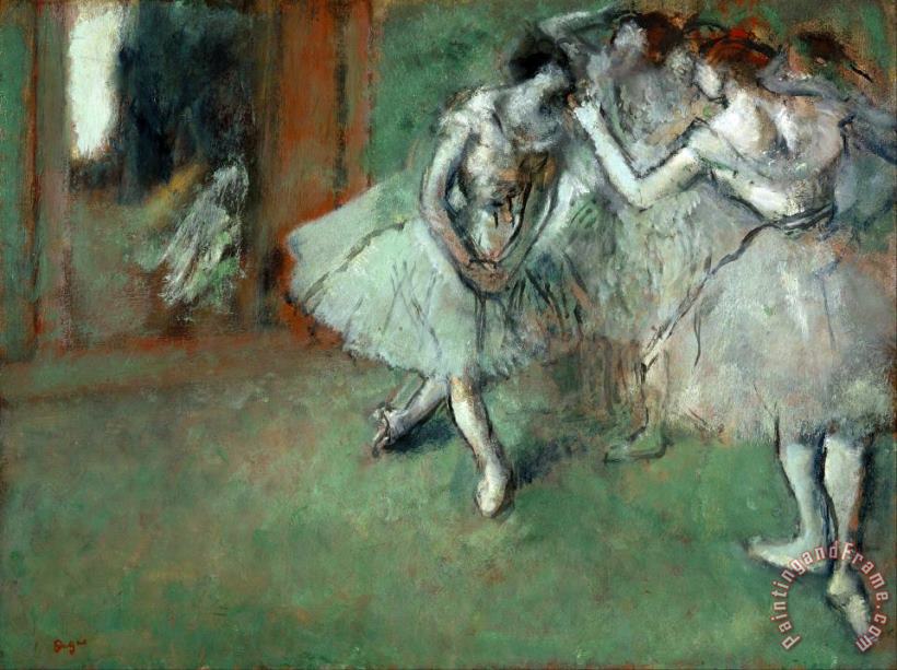 A Group of Dancers painting - Edgar Degas A Group of Dancers Art Print
