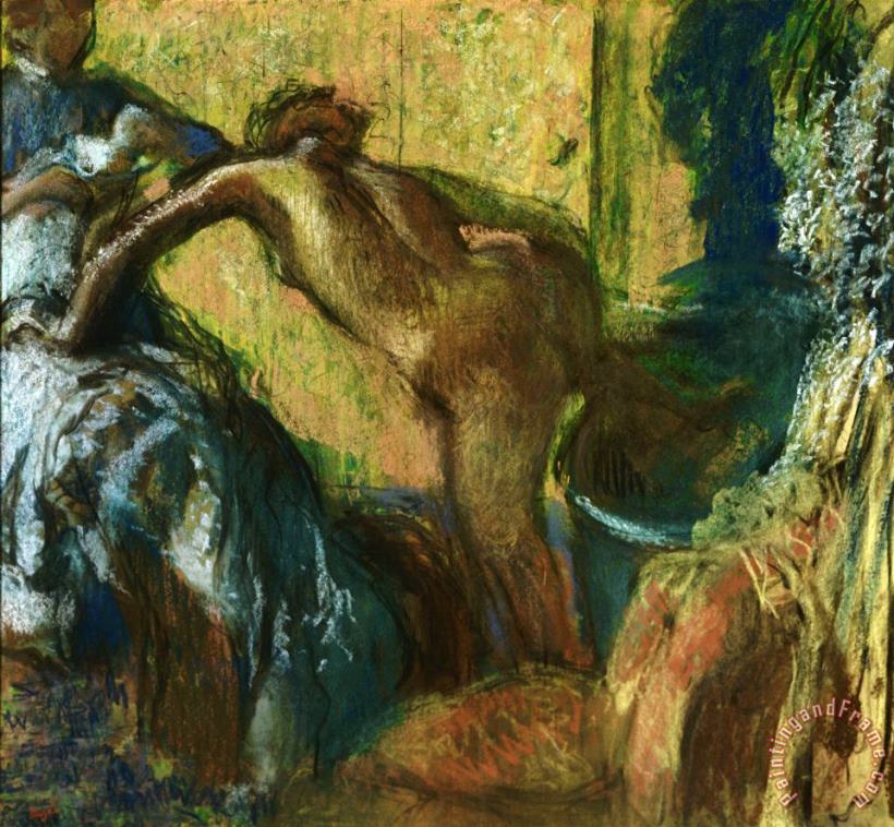 Edgar Degas After The Bath 2 Art Painting
