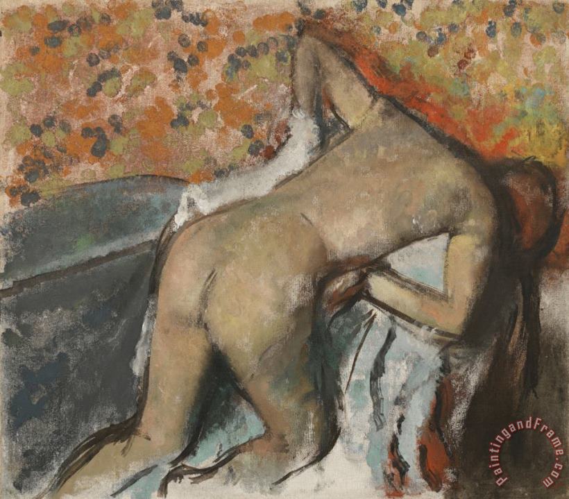 Edgar Degas After The Bath, Woman Drying Herself (apres Le Bain, Femme S'essuyant) Art Painting