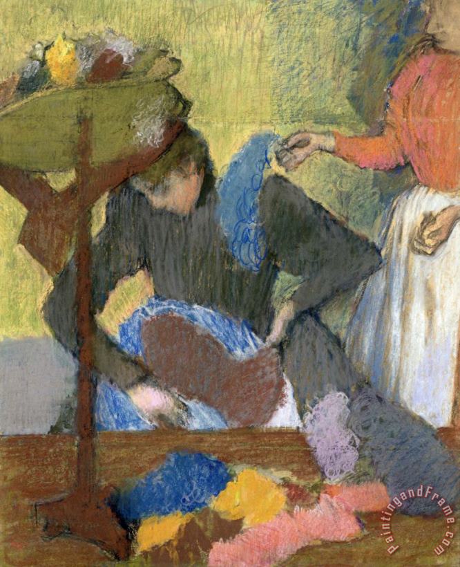 Edgar Degas At The Milliner's Art Painting