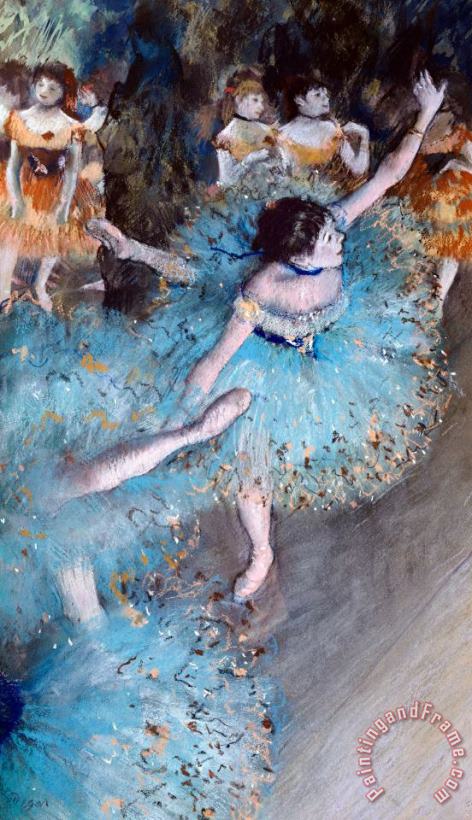 Ballerina On Pointe painting - Edgar Degas Ballerina On Pointe Art Print