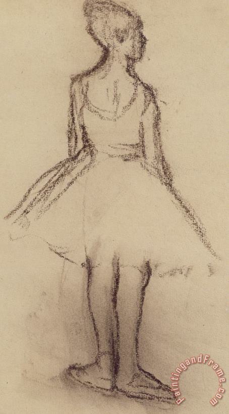 Ballerina Viewed From The Back painting - Edgar Degas Ballerina Viewed From The Back Art Print