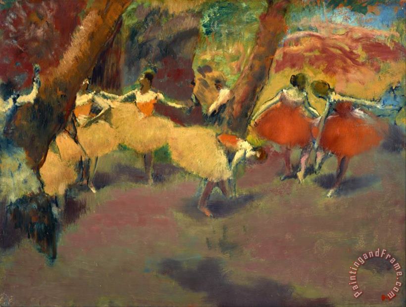Before The Performance painting - Edgar Degas Before The Performance Art Print