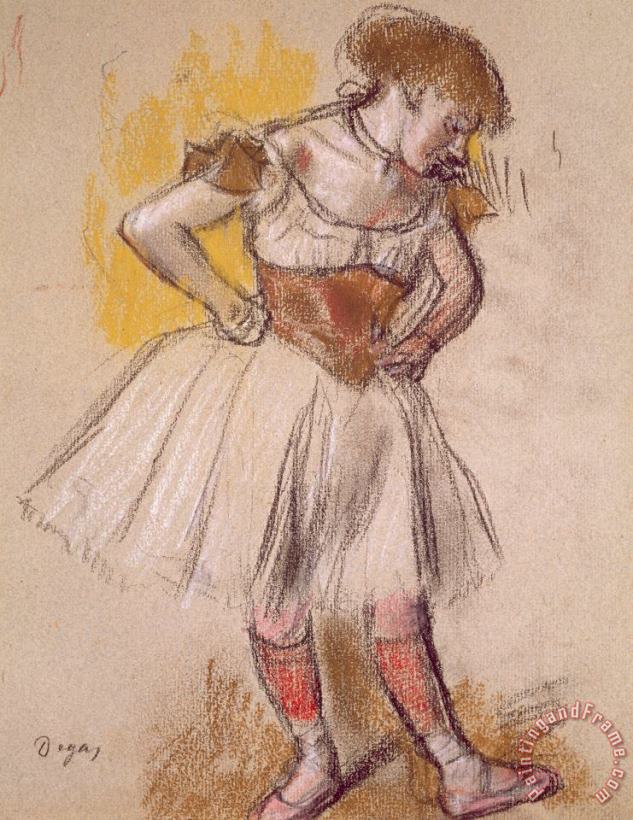 Dancer painting - Edgar Degas Dancer Art Print