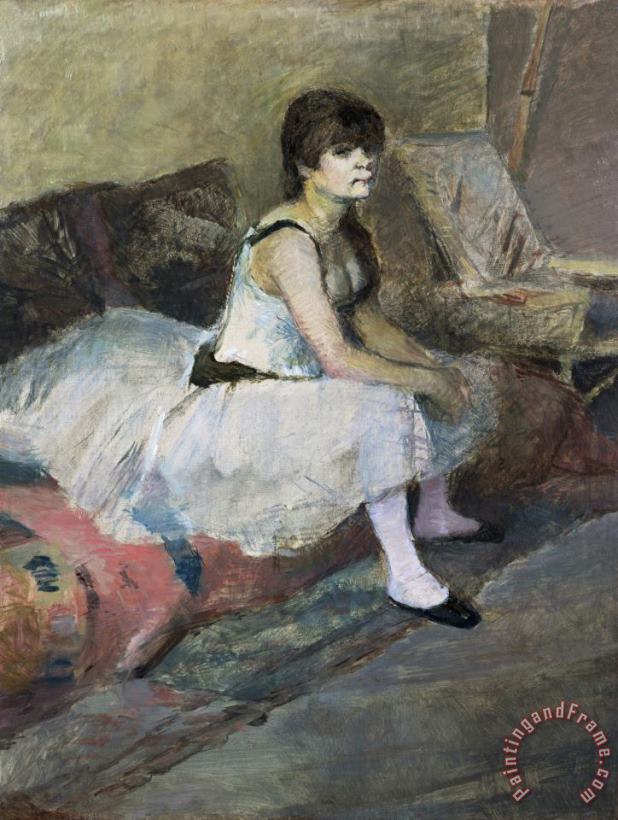 Edgar Degas Dancer at Rest Art Painting