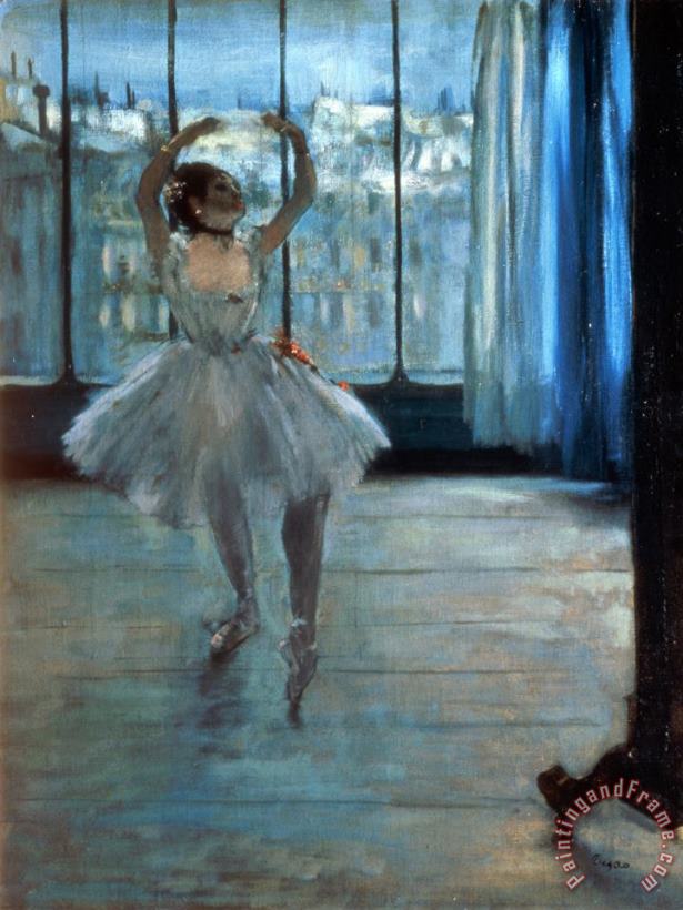 Edgar Degas Dancer in Front of a Window Art Painting