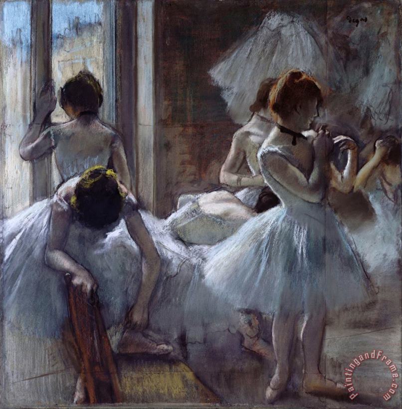 Dancers 2 painting - Edgar Degas Dancers 2 Art Print