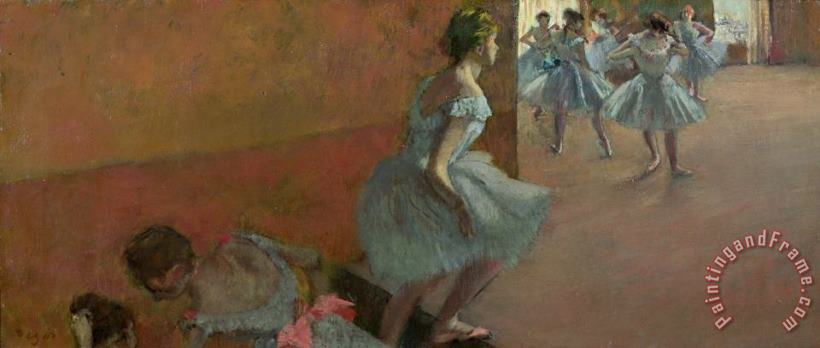 Edgar Degas Dancers Ascending a Staircase Art Print