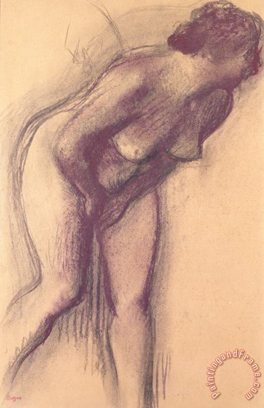 Edgar Degas Female Standing Nude Art Print