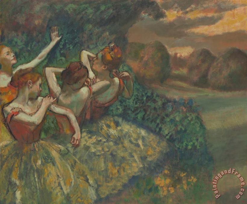 Edgar Degas Four Dancers Art Print
