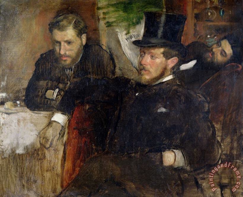 Jeantaud Linet and Laine painting - Edgar Degas Jeantaud Linet and Laine Art Print