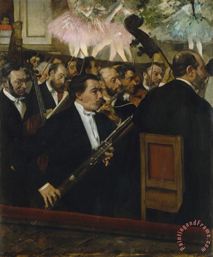 Edgar Degas L'orchestre De L'opera Desire Dihau (1833 1909), Basson Art Print