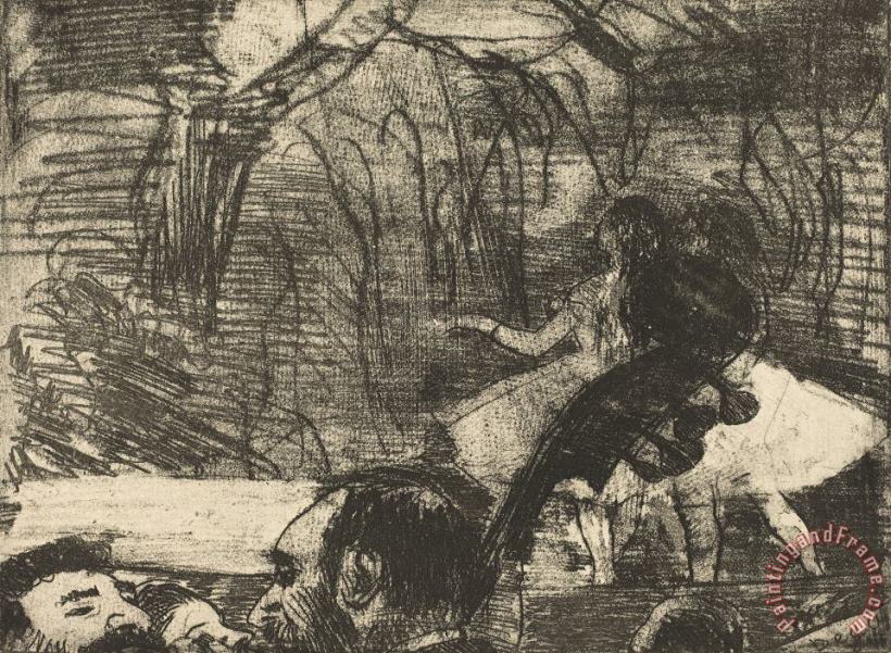 Edgar Degas On Stage (sur La Scene 3e Planche) Art Print