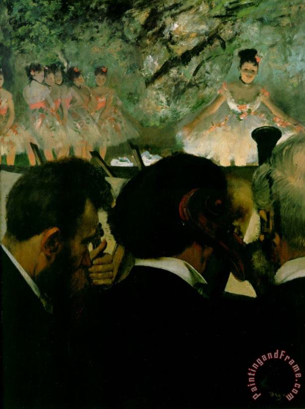 Edgar Degas Orchestra Musicians Art Print