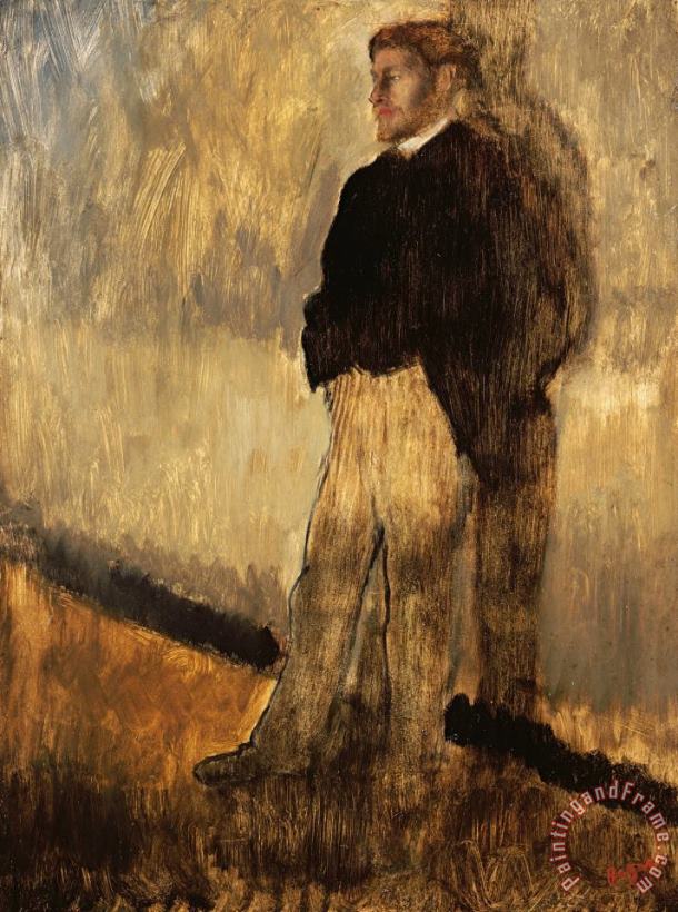 Edgar Degas Portrait of a Man Art Painting