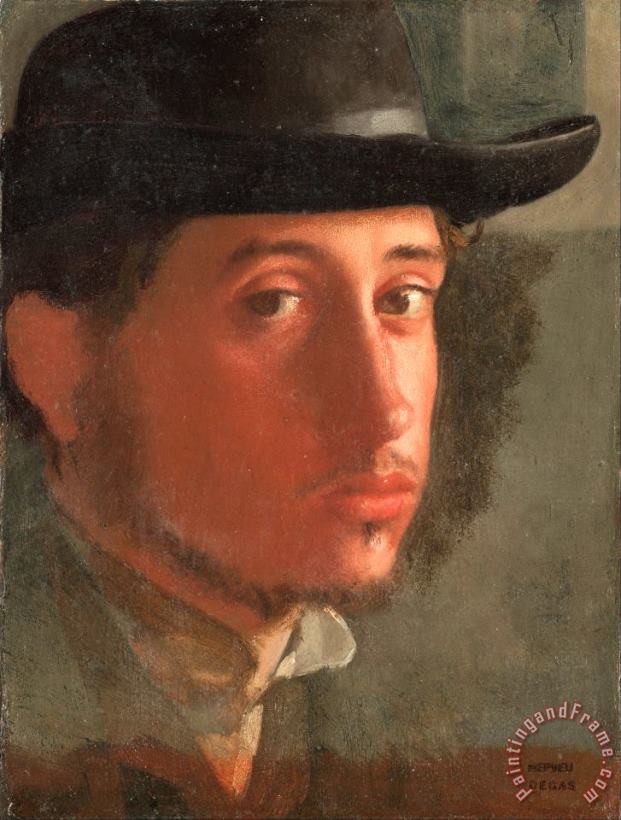 Edgar Degas Self Portrait Art Print