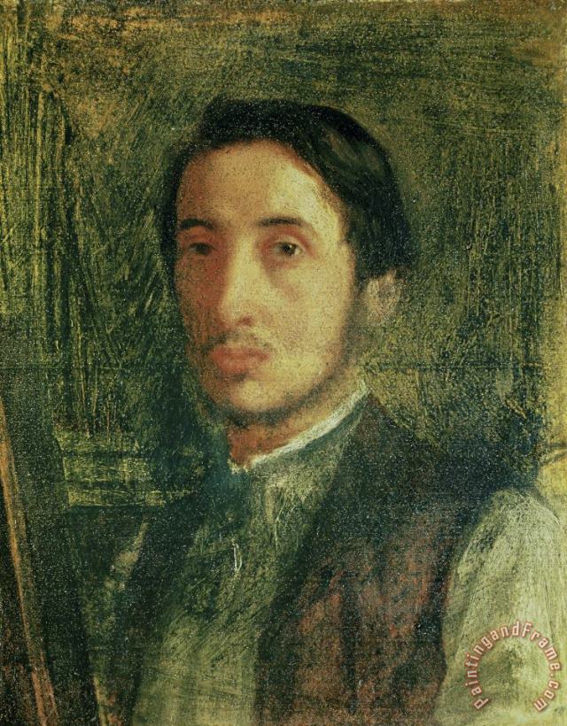 Self Portrait As a Young Man painting - Edgar Degas Self Portrait As a Young Man Art Print