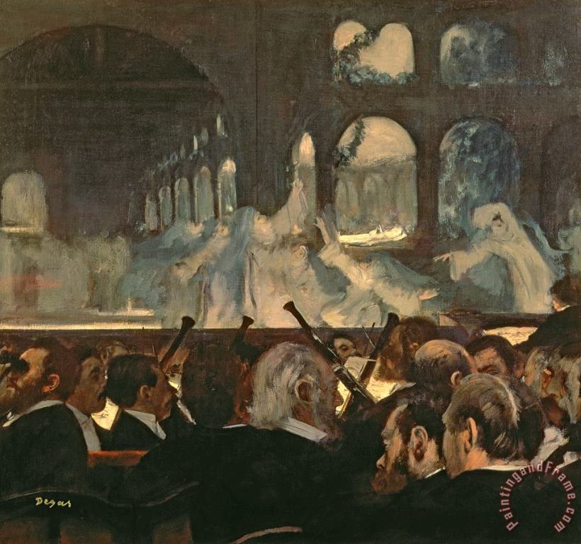 Edgar Degas The ballet scene from Meyerbeer's opera Robert le Diable Art Print