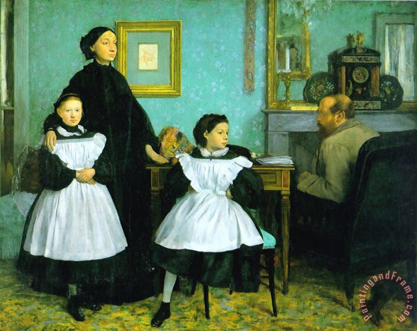 The Bellelli Family painting - Edgar Degas The Bellelli Family Art Print