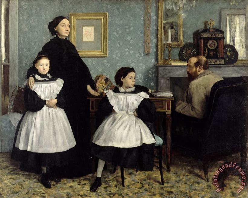 The Bellelli Family painting - Edgar Degas The Bellelli Family Art Print