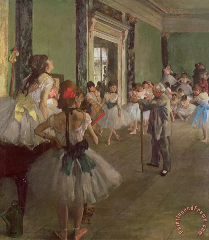 The Dancing Class painting - Edgar Degas The Dancing Class Art Print
