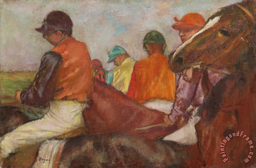 Edgar Degas The Jockeys Art Print
