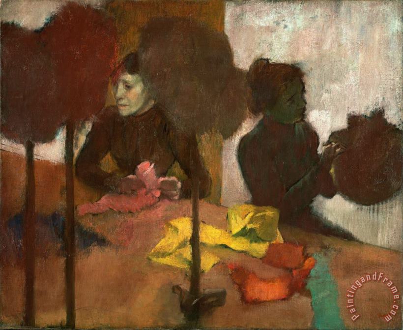 The Milliners painting - Edgar Degas The Milliners Art Print