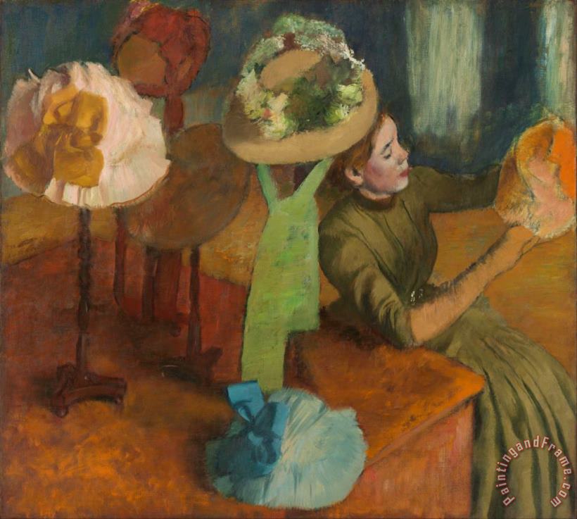 The Millinery Shop painting - Edgar Degas The Millinery Shop Art Print