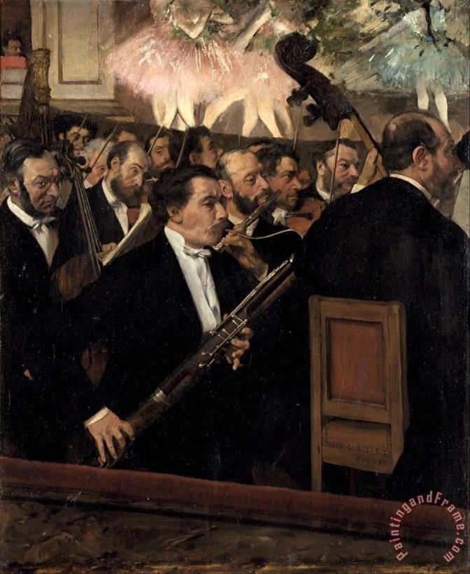 The Orchestra at The Opera painting - Edgar Degas The Orchestra at The Opera Art Print
