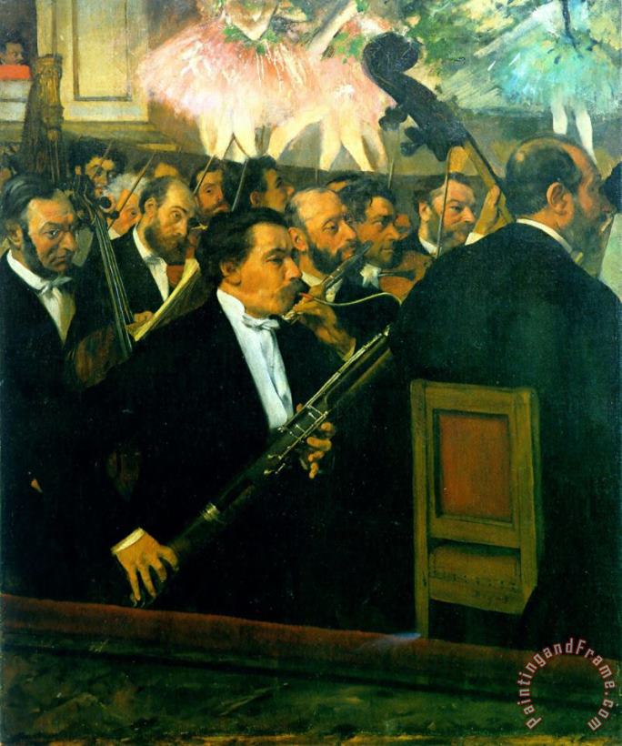 Edgar Degas The Orchestra of The Opera Art Print