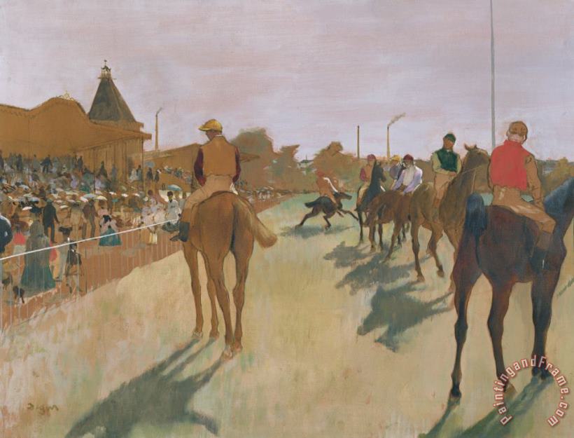 Edgar Degas The Parade, Or Race Horses in Front of The Stands Art Print