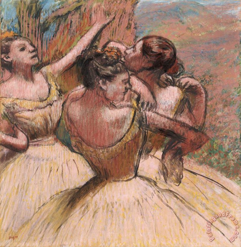 Edgar Degas Three Dancers Art Print