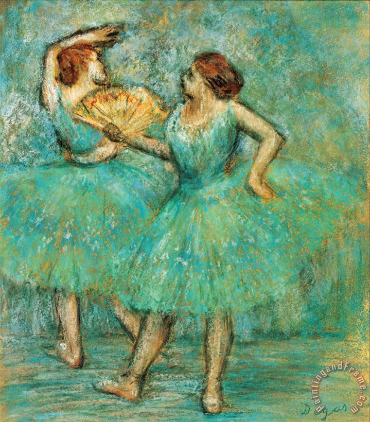 Edgar Degas Two Dancers, C. 1905 Art Painting