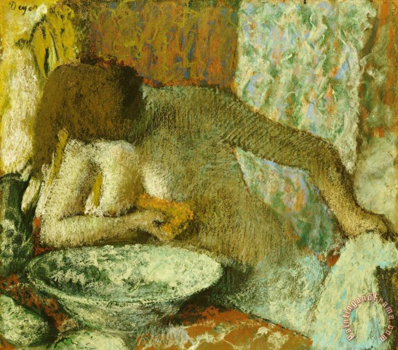 Edgar Degas Woman at her Toilet Art Painting
