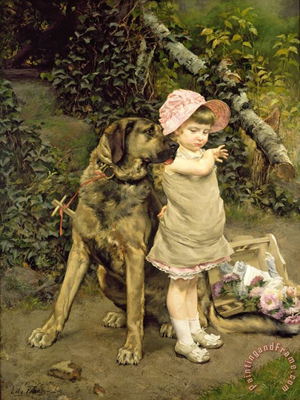 Edgard Farasyn Dog's Company Art Painting