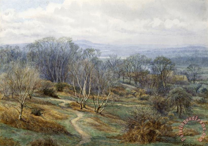 Edith Martineau Hampstead Heath Looking Towards Harrow On The Hill Art Painting