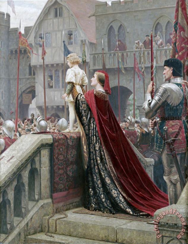 A Little Prince Likely in Time to Bless a Royal Throne painting - Edmund Blair Leighton A Little Prince Likely in Time to Bless a Royal Throne Art Print