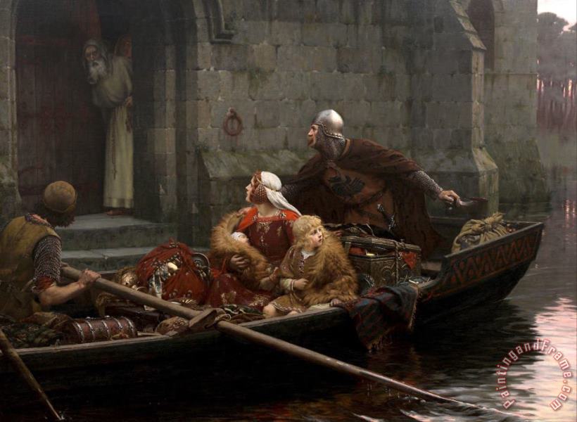 In Time of Peril painting - Edmund Blair Leighton In Time of Peril Art Print