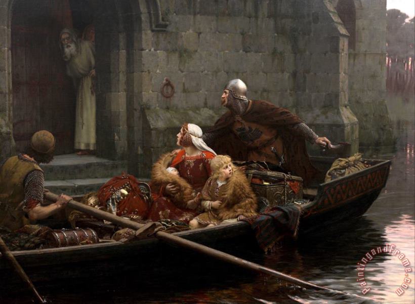 In Time of Peril painting - Edmund Blair Leighton In Time of Peril Art Print