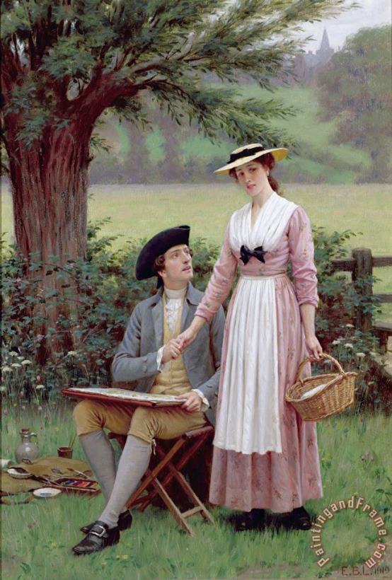 The Lord of Burleigh painting - Edmund Blair Leighton The Lord of Burleigh Art Print