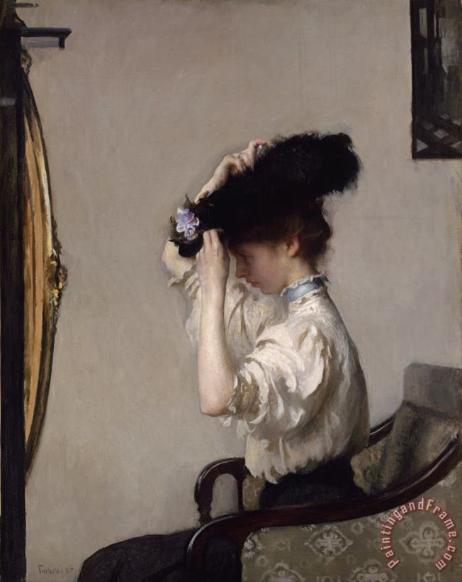 Preparing for The Matinee painting - Edmund Charles Tarbell Preparing for The Matinee Art Print