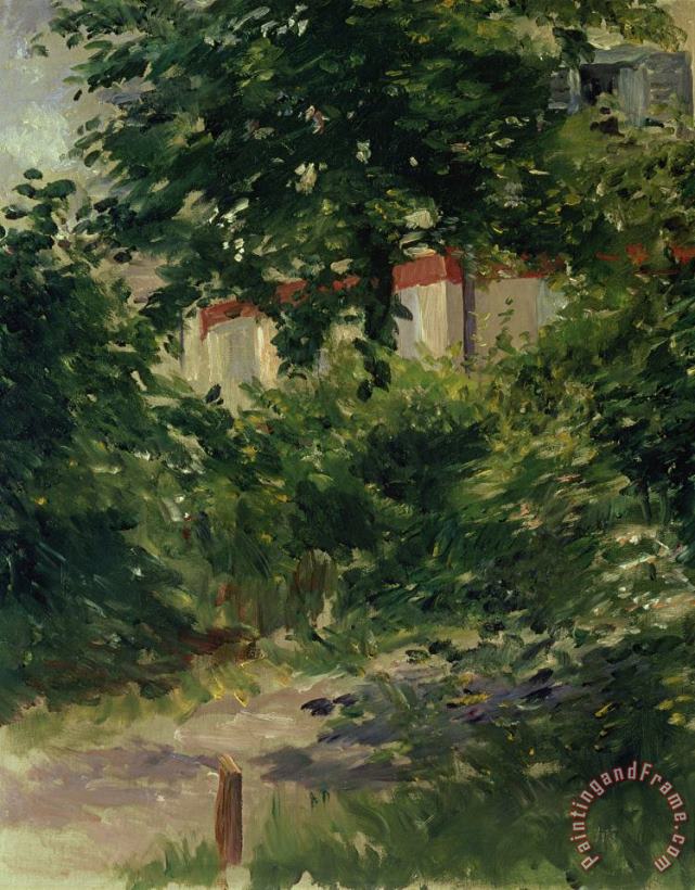 Edouard Manet A Corner of the Garden in Rueil Art Painting