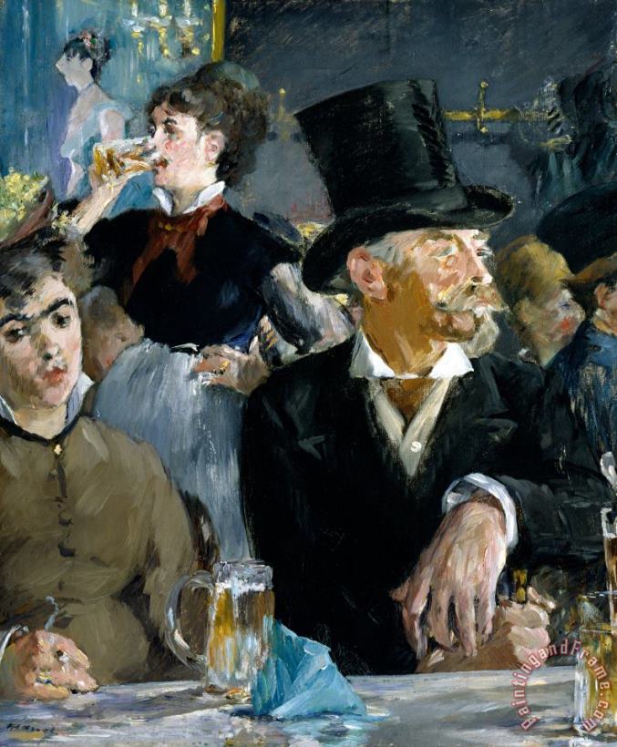 Edouard Manet At the Cafe Concert Art Print